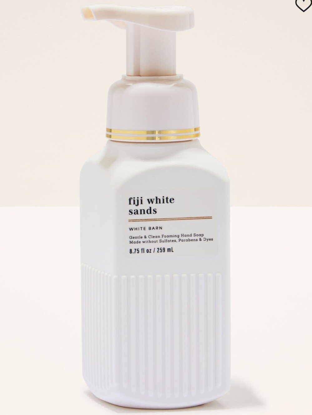 Bath & Body White Barn Works Fiji White Sands Foaming Hand Soap 8oz NEW